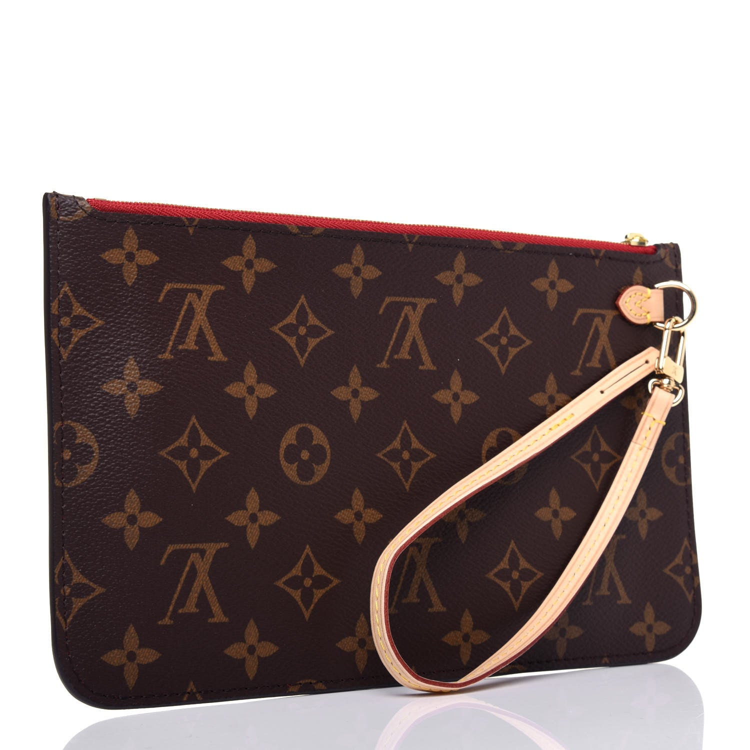 Louis Vuitton Monogram Neverfull MM GM Pochette Cherry 3 of 9