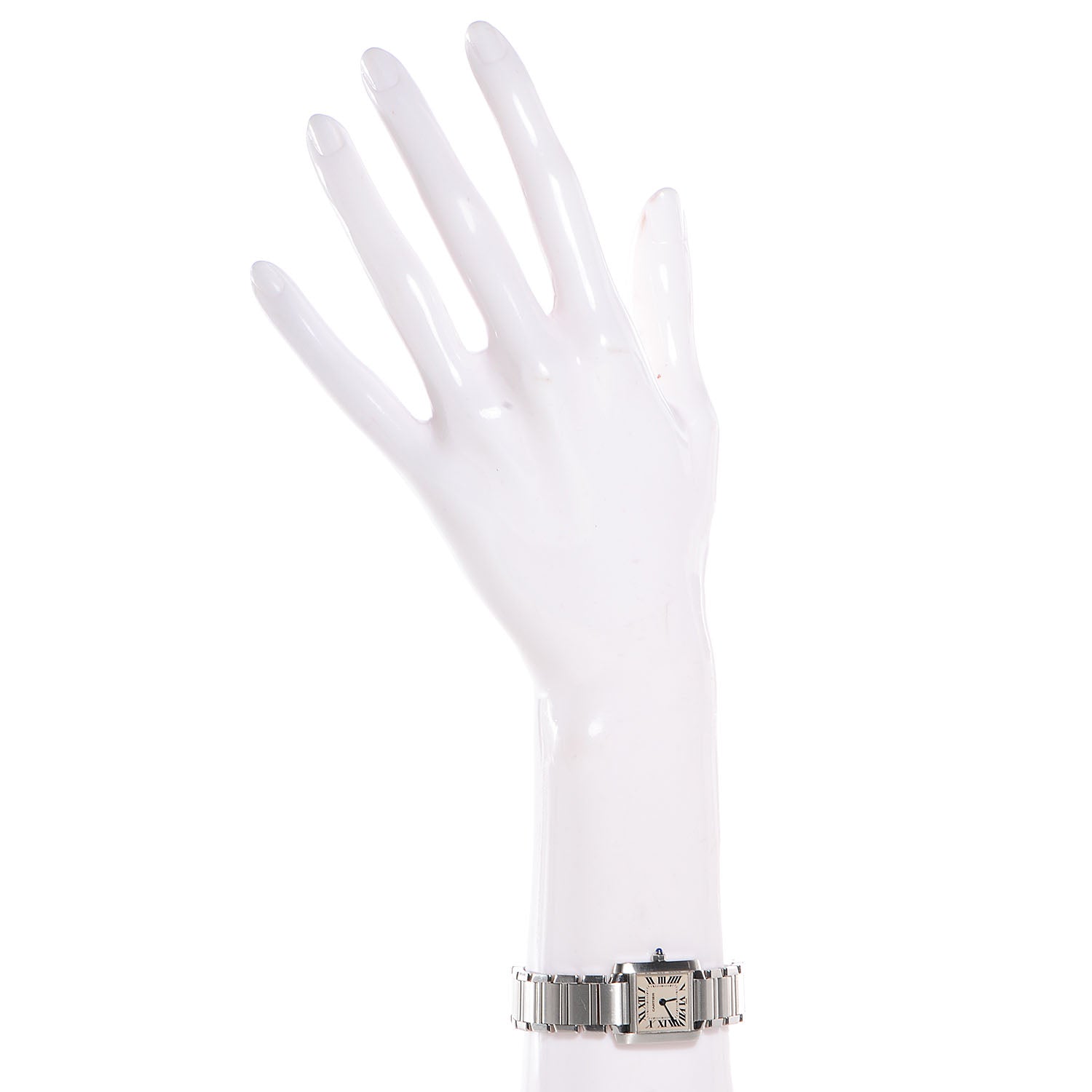 Cartier Stainless Steel 20mm Tank Francaise Quartz Watch 2 of 9