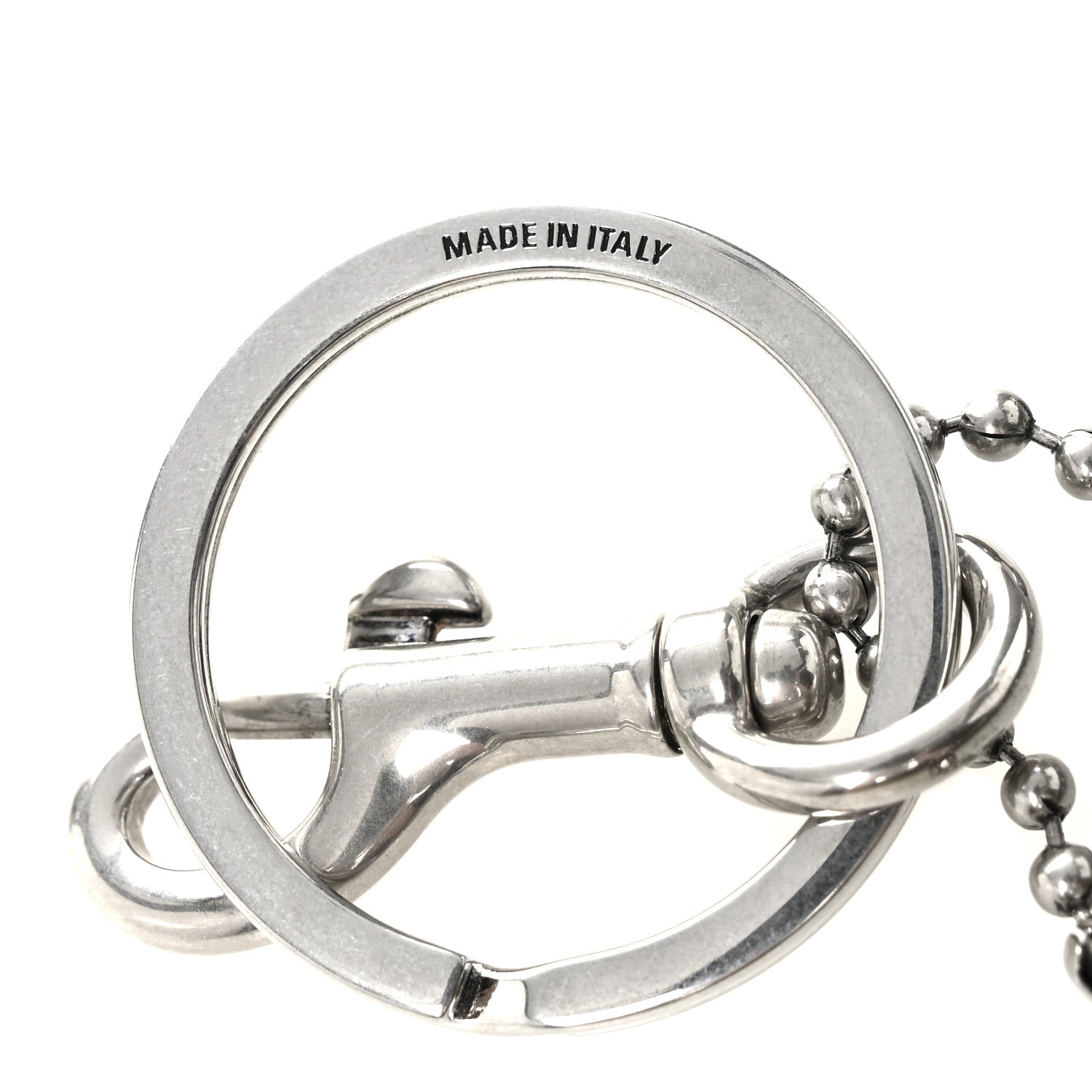 Balenciaga Calfskin 3 Tag Charm Key Holder Multicolor 1844825