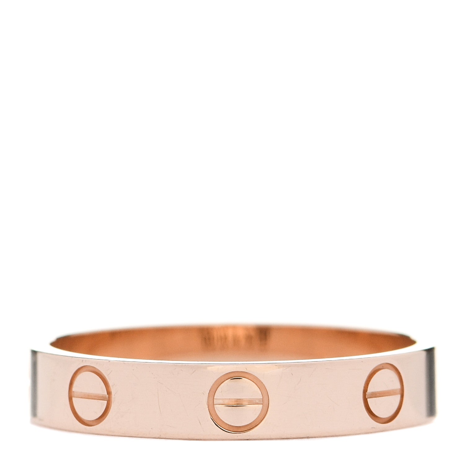 Cartier 18K Pink Gold 3.5mm LOVE Wedding Band Ring 55 7.25 3 of 4