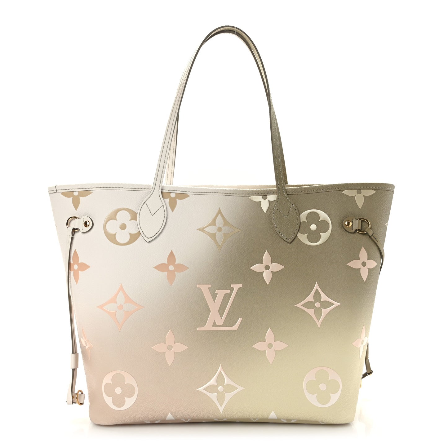 Monogram Giant Spring In The City Neverfull MM Sunset Kaki