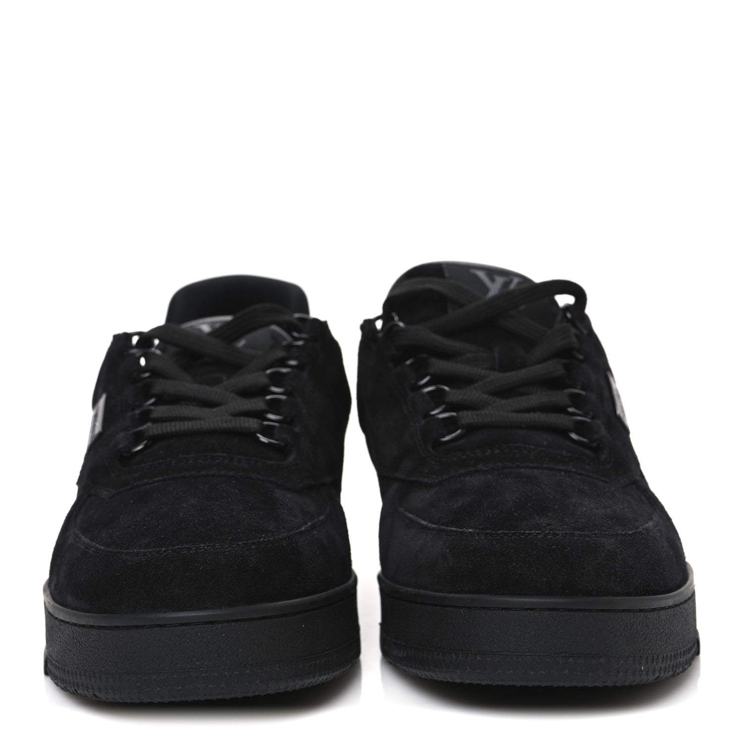 Louis Vuitton Suede Mens LV Trainer Sneakers 8 Black 3 of 10