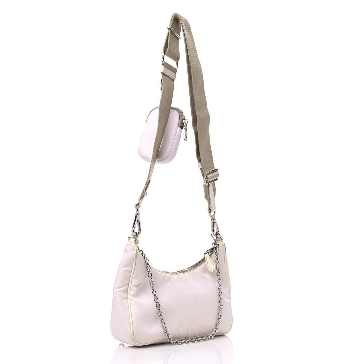 Nylon Re-Edition 2005 Shoulder Bag White
