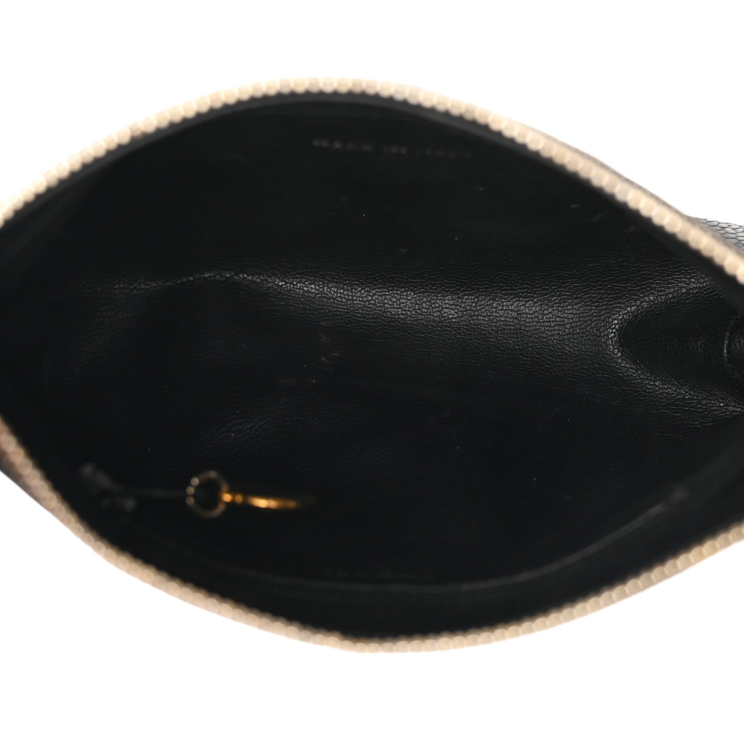 Chanel Caviar Timeless CC Cosmetic Pouch Bag Black 5 of 13