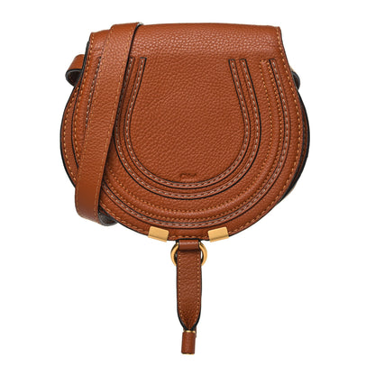 Chloe Calfskin Mini Marcie Round Crossbody Bag Tan 1 of 9