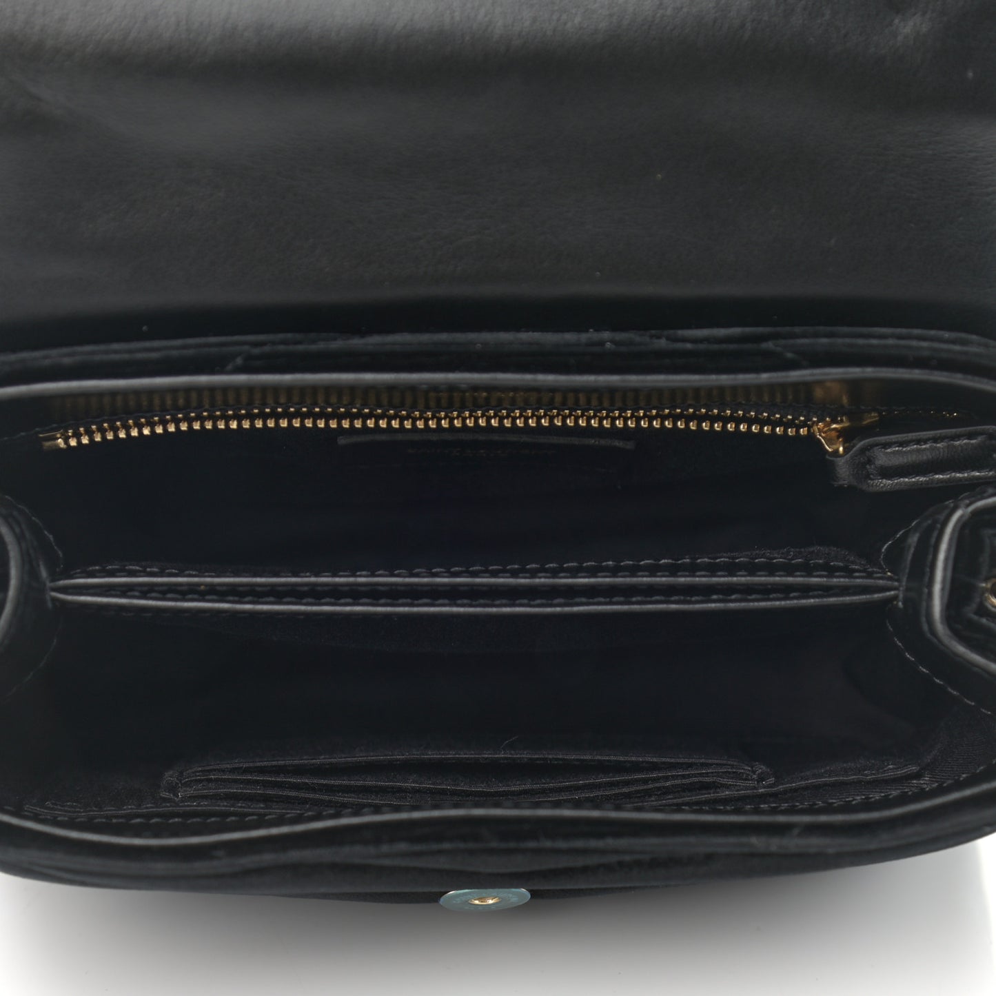 Velvet Y Quilted Monogram Toy Loulou Chain Satchel French Black