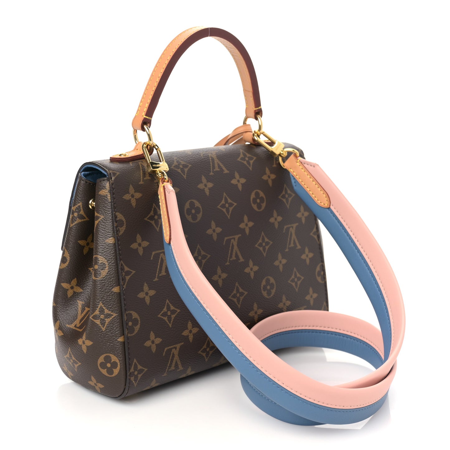 Monogram Cluny BB Blue Jean Pink