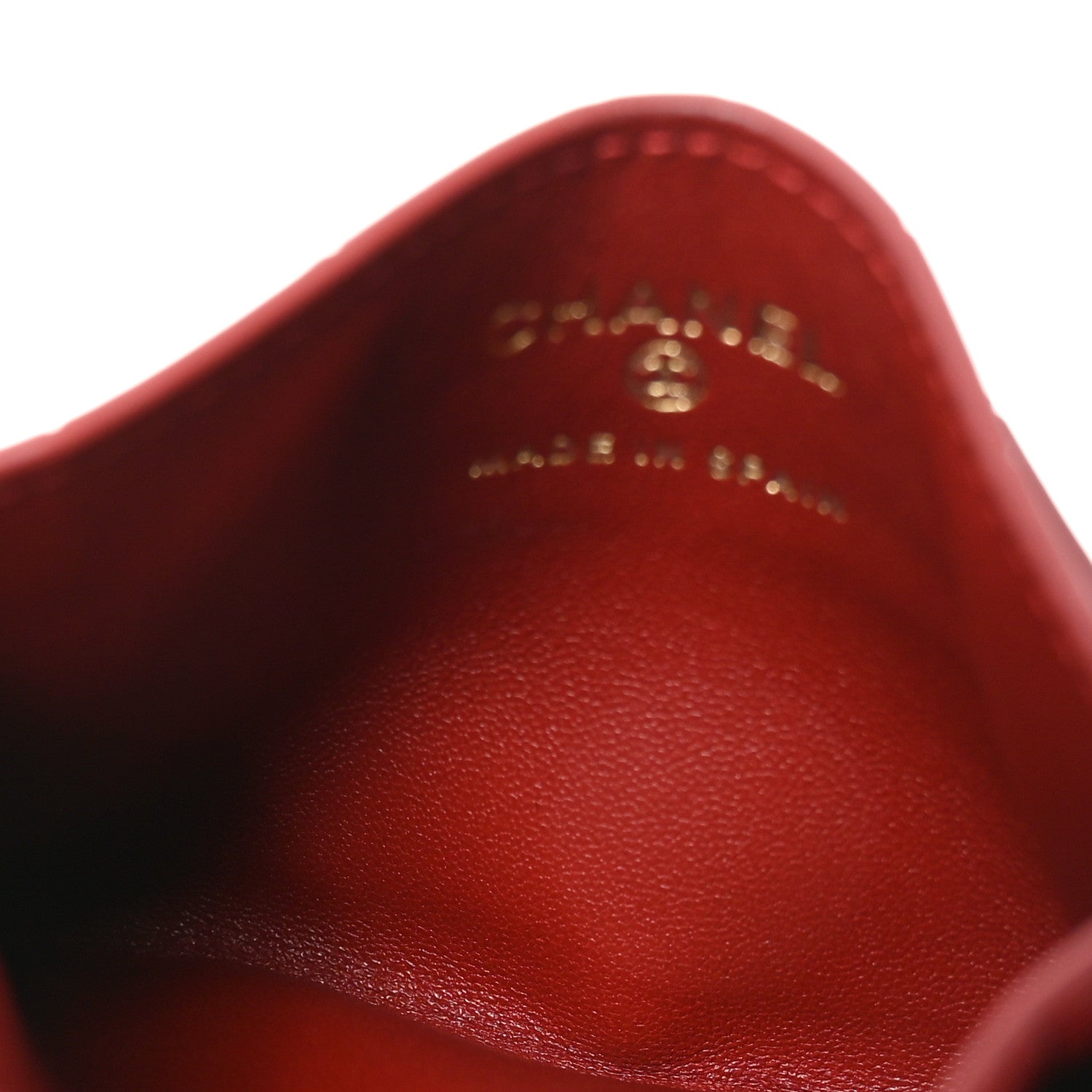 Chanel Calfskin Crocodile Embossed Crococo Card Holder Burgundy 5 of 8