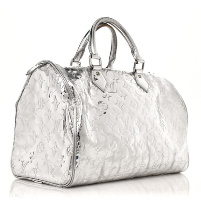 Louis Vuitton Monogram Miroir Speedy 30 Silver 3 of 18