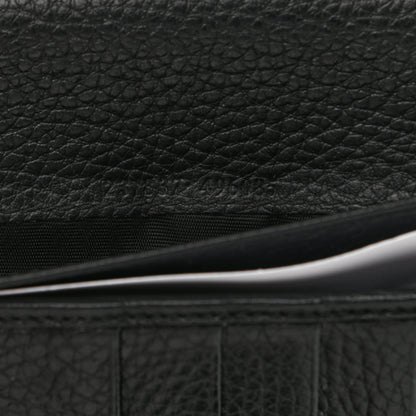 Gucci Pebbled Calfskin Continental Wallet Black 7 of 8