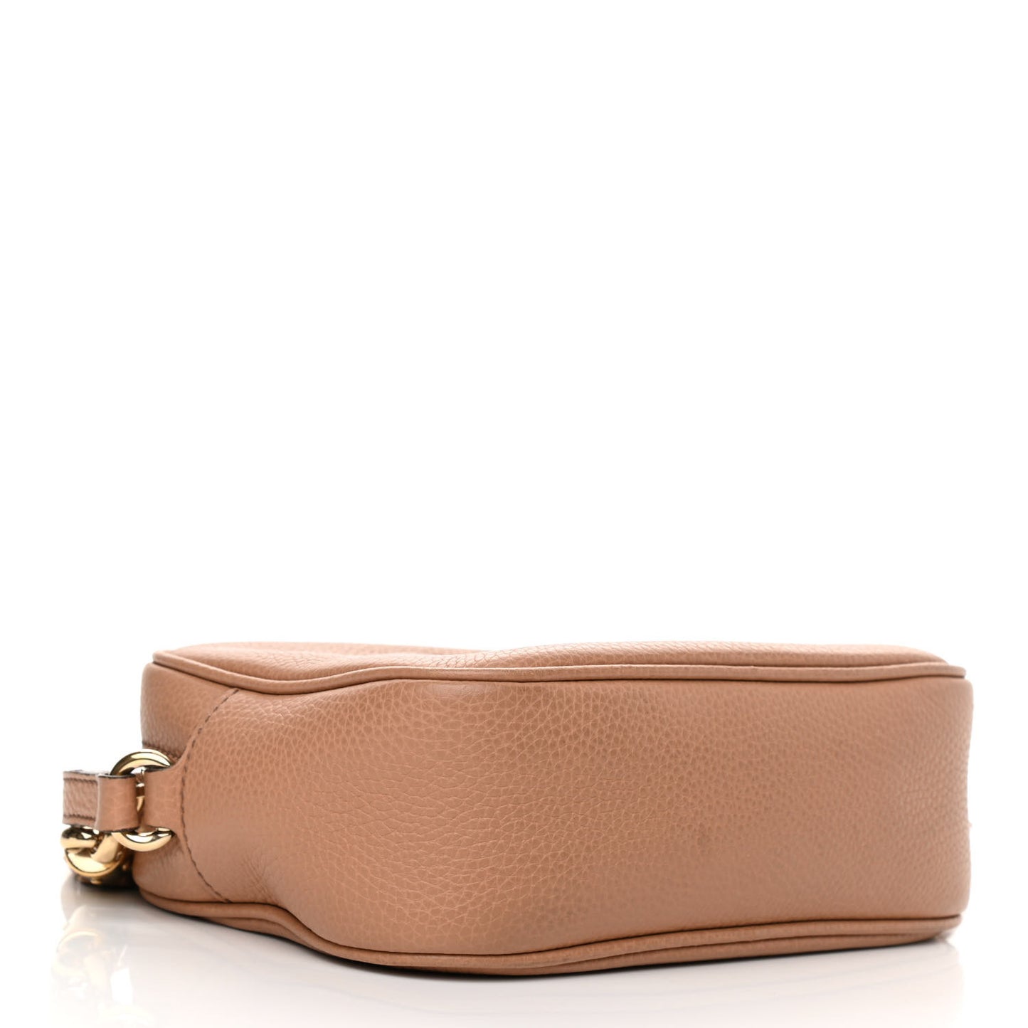 Pebbled Calfskin Small Soho Disco Bag Camelia