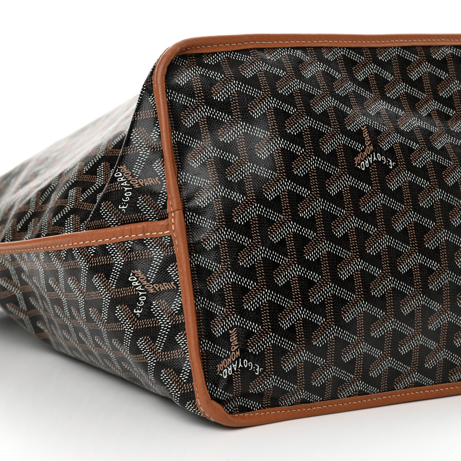 Goyard Goyardine Reversible Anjou GM Black Gold 10 of 12