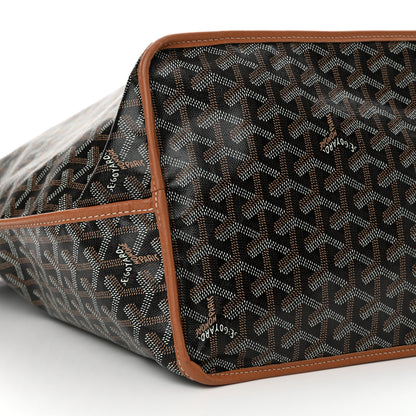 Goyard Goyardine Reversible Anjou GM Black Gold 10 of 12