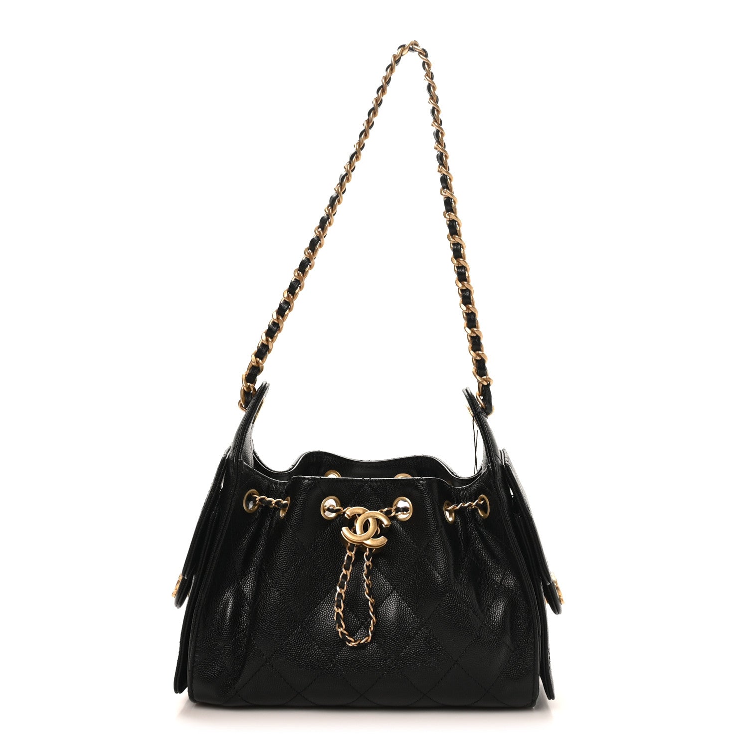 Chanel Caviar Quilted Mini Chanel 25 Handbag Black 1 of 11
