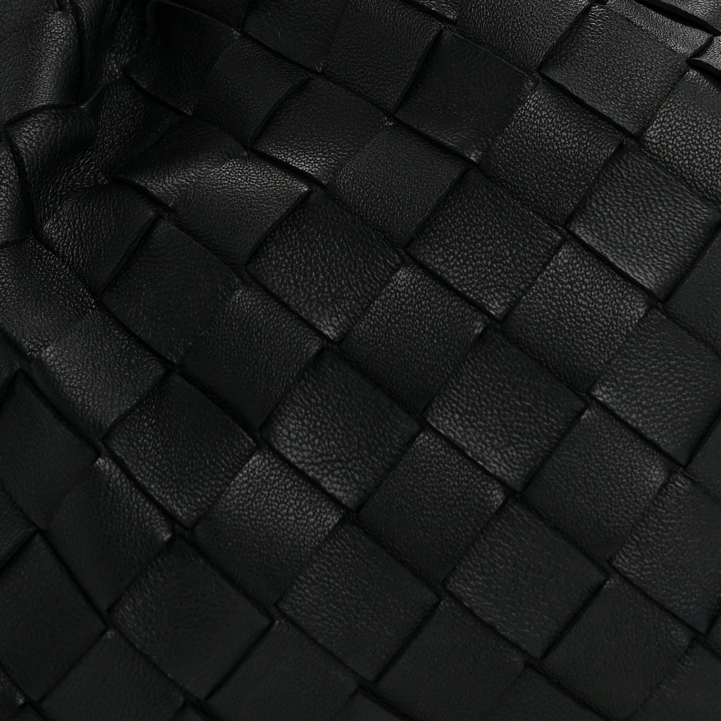 Nappa Maxi Intrecciato The Pouch Oversized Clutch Black