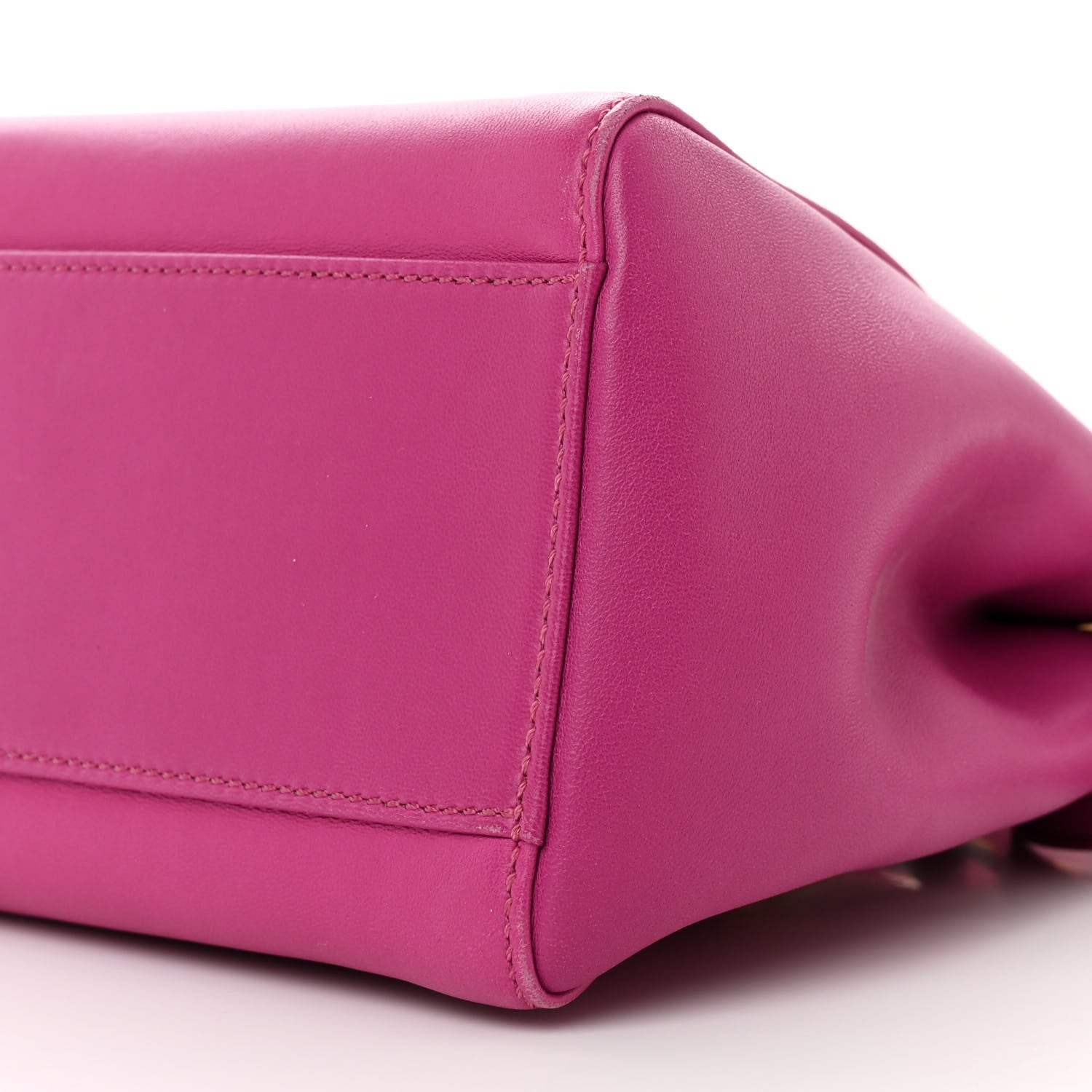 Fendi Nappa Mini Peekaboo Iconic Satchel Magenta 11 of 11