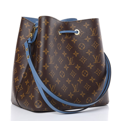Louis Vuitton Monogram Neonoe MM Blue Jean 3 of 8