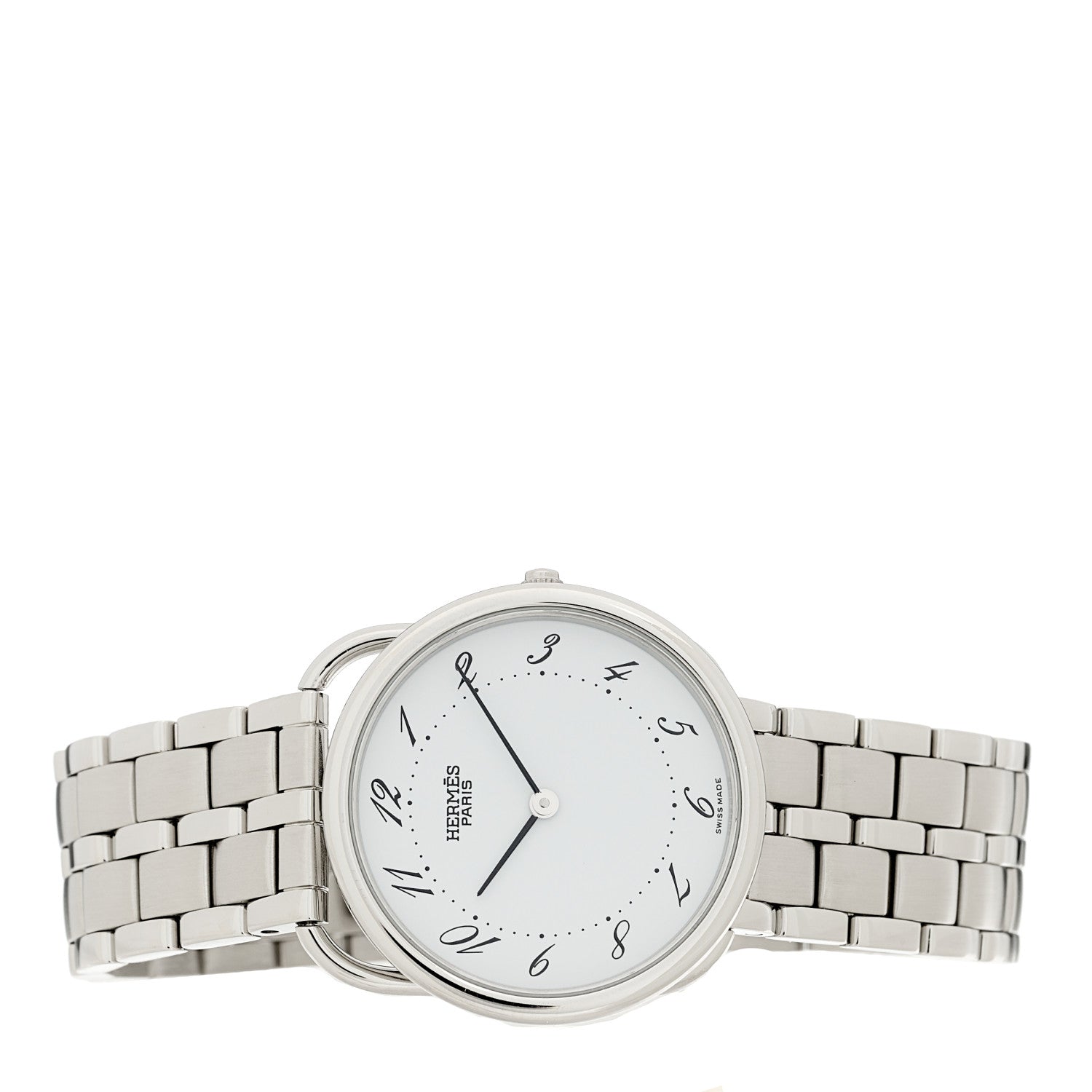 Hermes Stainless Steel 30mm Arceau Quartz Watch  White 2 of 4