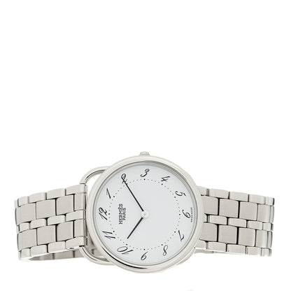 Hermes Stainless Steel 30mm Arceau Quartz Watch  White 2 of 4