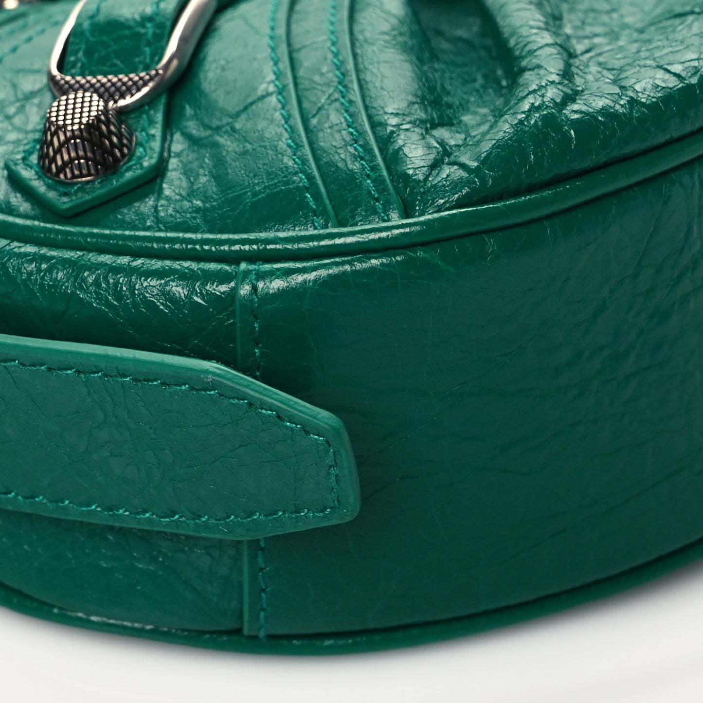 Agneau Arena XS Le Cagole Shoulder Bag Jade