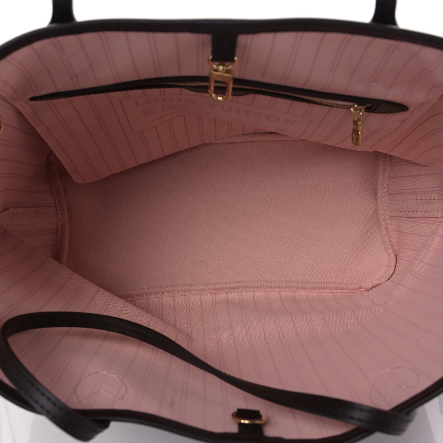 Louis Vuitton Damier Ebene Neo Neverfull MM Rose Ballerine 6 of 9