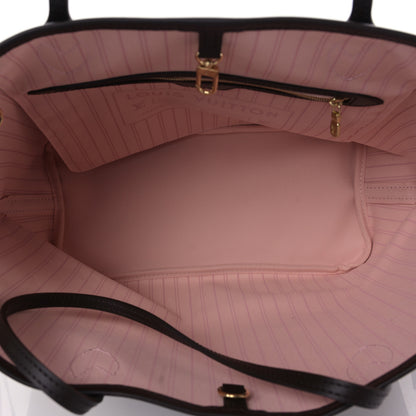 Louis Vuitton Damier Ebene Neo Neverfull MM Rose Ballerine 6 of 9