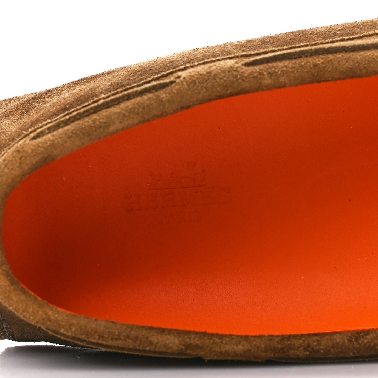 Suede Goatskin Mens Alessandro Moccasin Loafers 39 Havane
