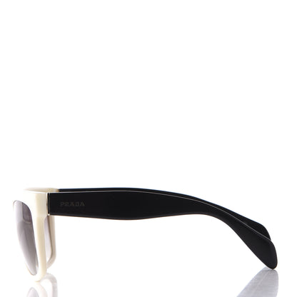 Prada Square Sunglasses SPR 07P White Black 3 of 10