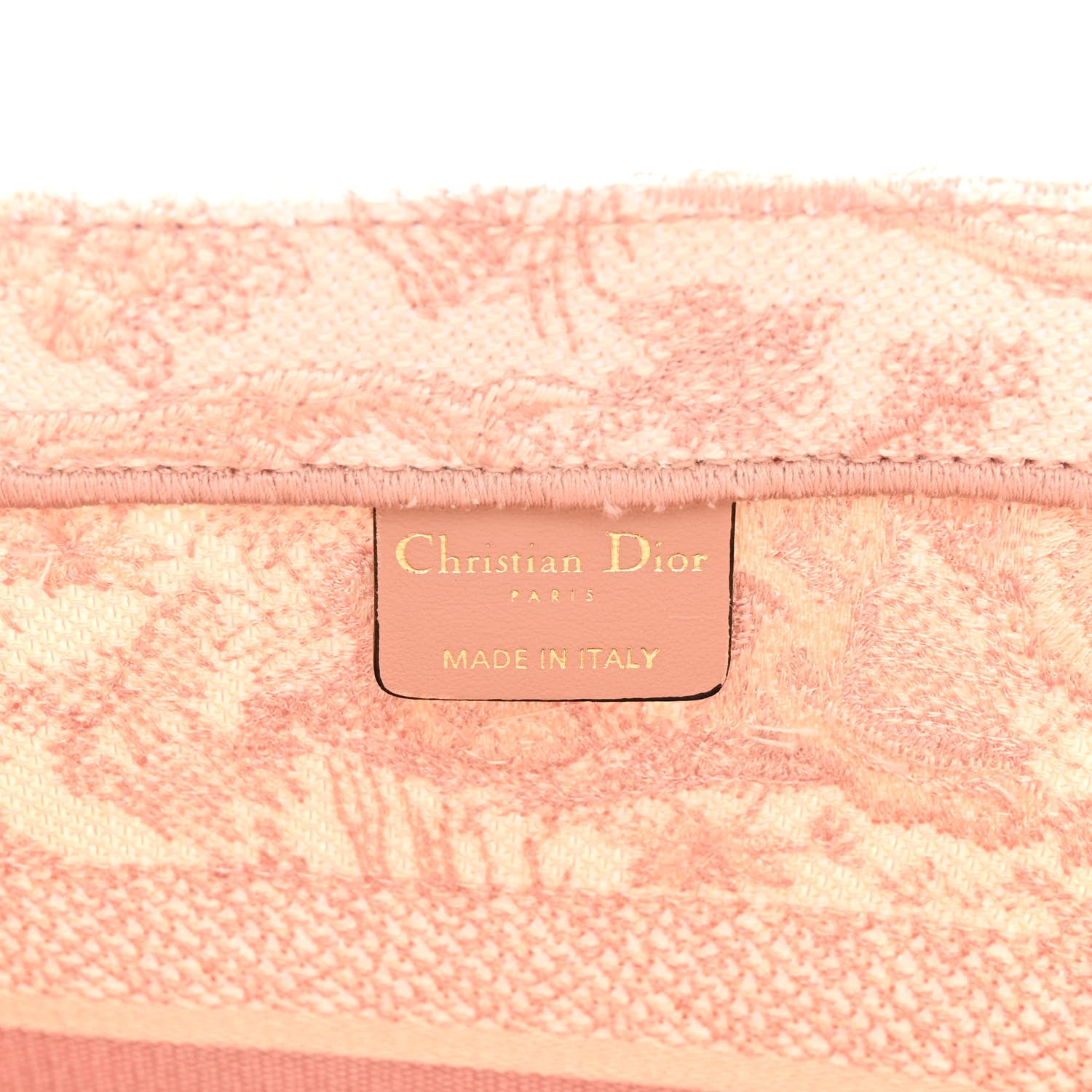 Christian Dior Canvas Embroidered Medium Dioriviera Toile De Jouy Book Tote Rose 5 of 9