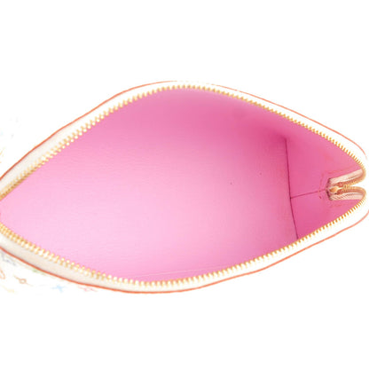 Louis Vuitton Monogram Multicolor Cosmetic Pouch White Litchi 5 of 7