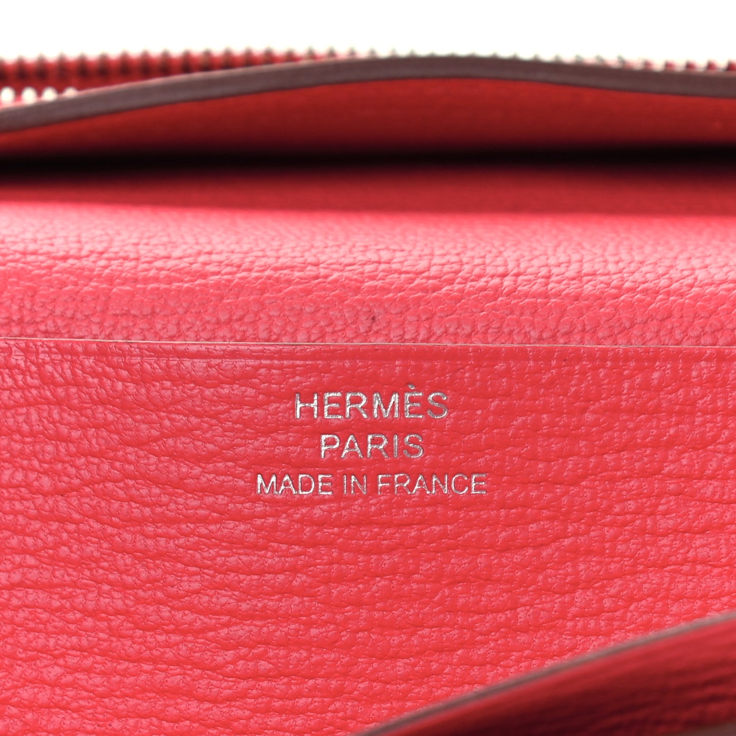 Ostrich Bearn Wallet Rouge Vif