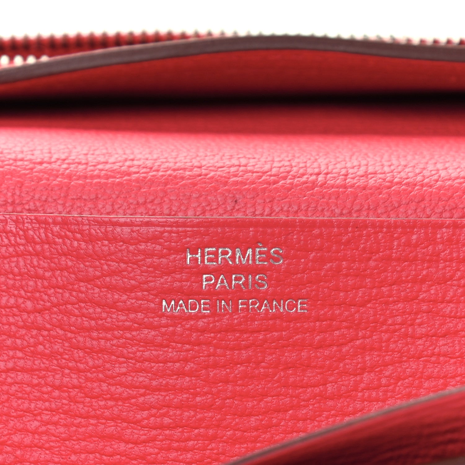Hermes Ostrich Bearn Wallet Rouge Vif 5 of 6