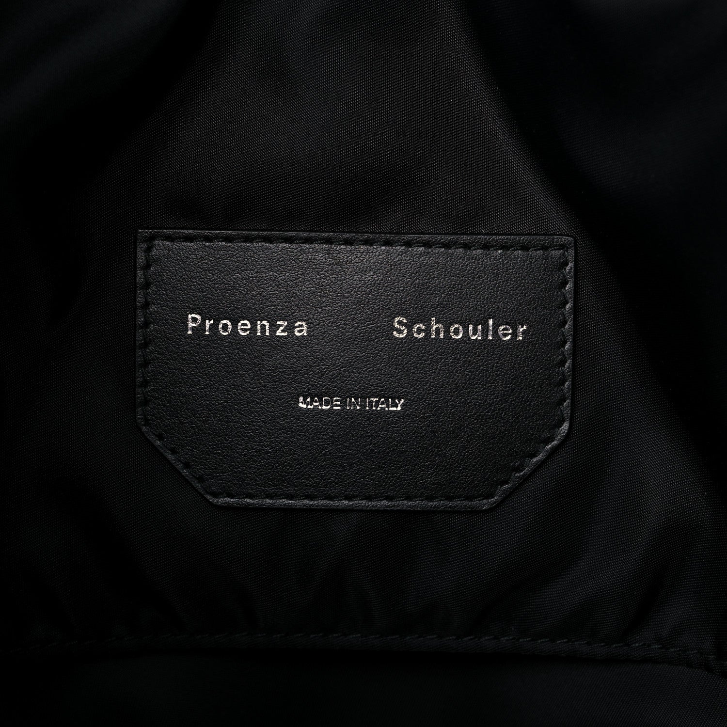 Proenza Schouler Nappa Colorblock Side Pockets Tote Black White 10 of 12