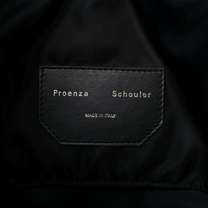 Proenza Schouler Nappa Colorblock Side Pockets Tote Black White 10 of 12
