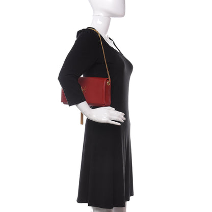 Saint Laurent Lambskin Monogram Tassel Kate 99 Rouge Eros 3 of 11