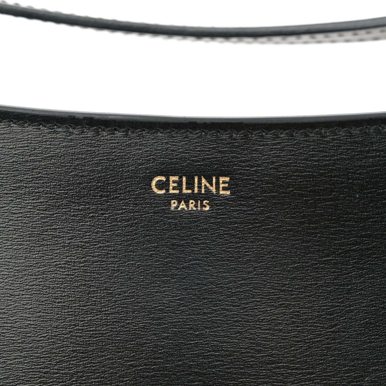 Celine Shiny Calfskin Medium Croque Bag Black 6 of 11