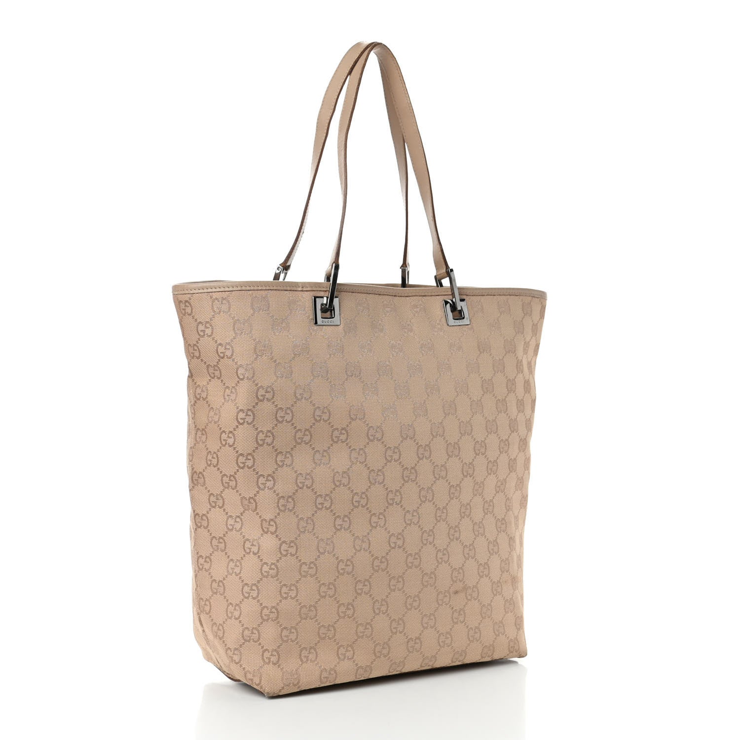 Gucci Monogram Bucket Tote Beige 2 of 9