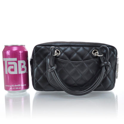 Chanel Calfskin Quilted Small Cambon Bowler Black 2 of 12