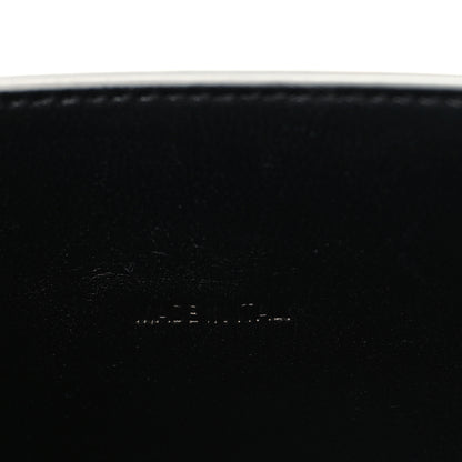 Balenciaga Metallic Calfskin Crocodile Embossed Crystal Hourglass Top Handle Bag XS Silver 7 of 12