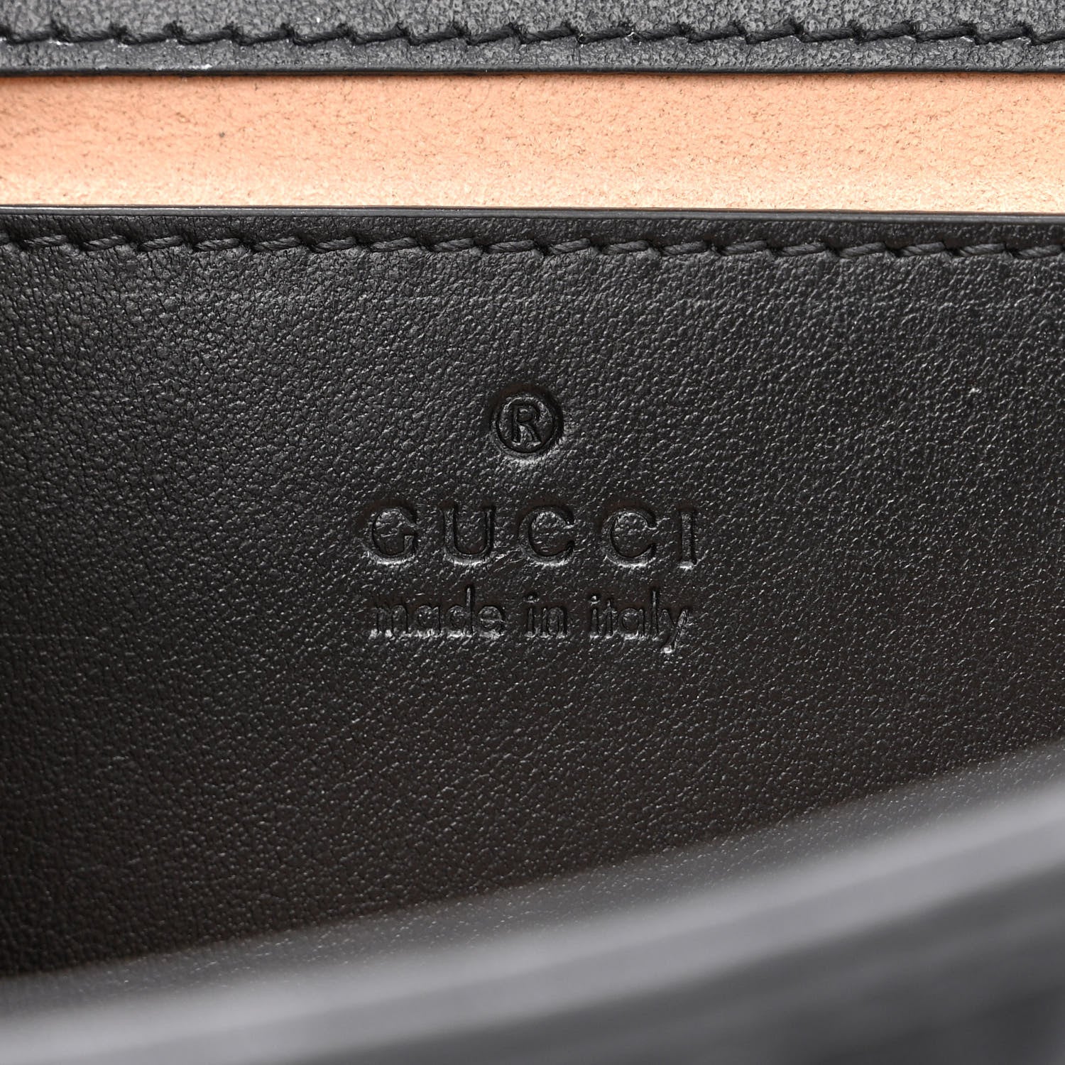 Gucci Calfskin Matelasse Aria Mini GG Marmont Shoulder Bag Black 6 of 10