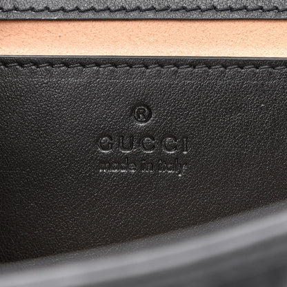 Gucci Calfskin Matelasse Aria Mini GG Marmont Shoulder Bag Black 6 of 10