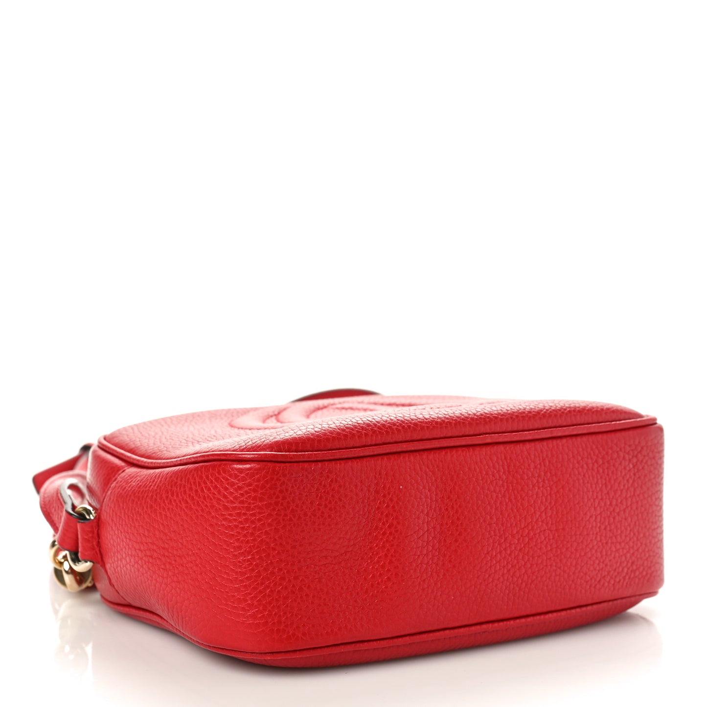 Pebbled Calfskin Small Soho Disco Bag Tabasco Red