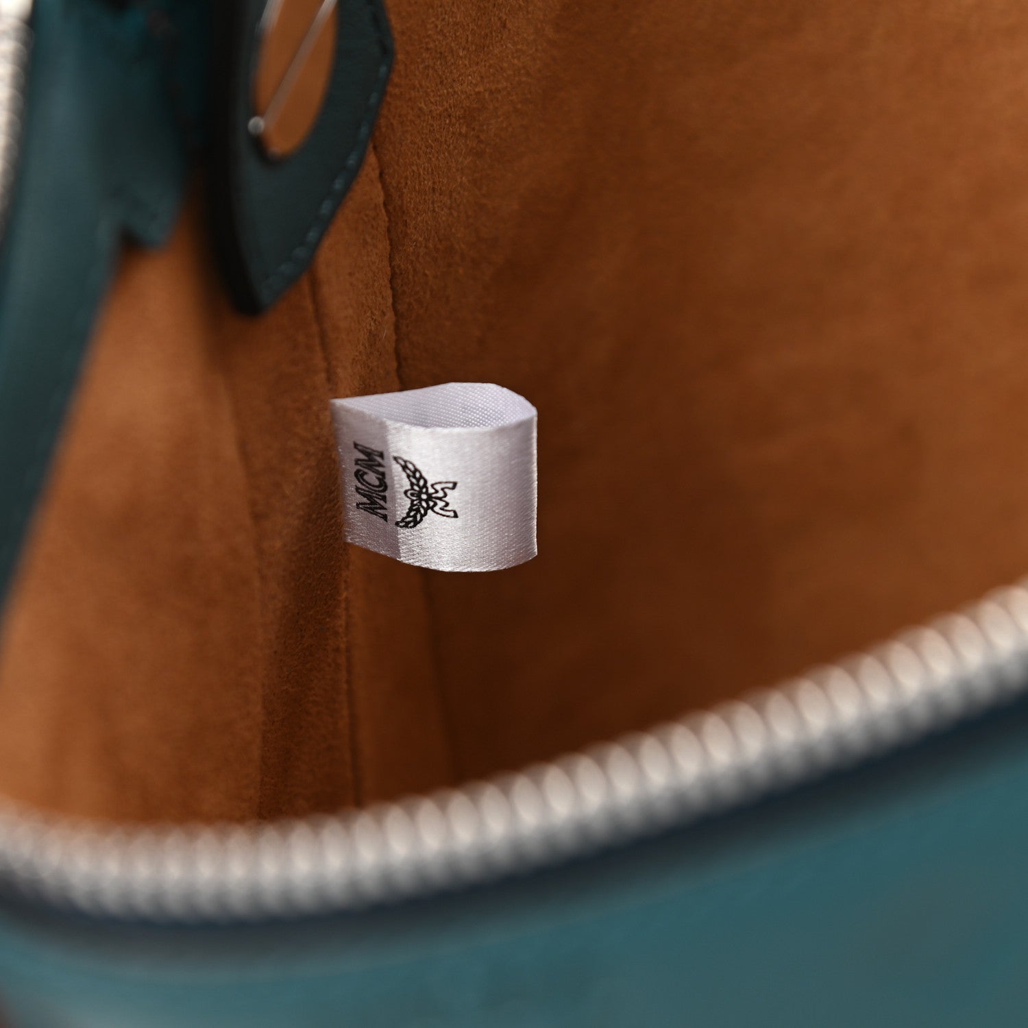 MCM Calfskin Ottomar Monogram Medium Klara Hobo Blue 6 of 10