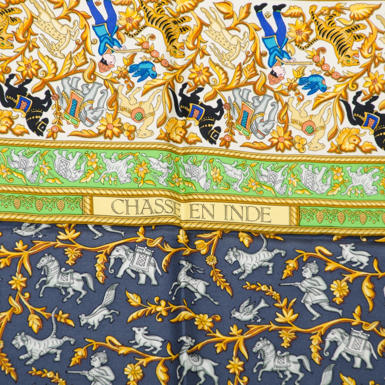Hermes Silk Chasse En Inde Scarf 90 3 of 6