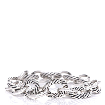 David Yurman Sterling Silver 12mm Large Oval Link Bracelet 3 of 4
