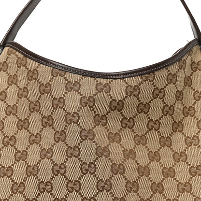 Gucci Monogram Medium New Britt Hobo Dark Brown 8 of 11
