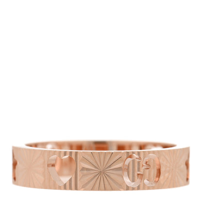 Gucci 18K Rose Gold Icon Stars Band Ring 49 4.75 1 of 4
