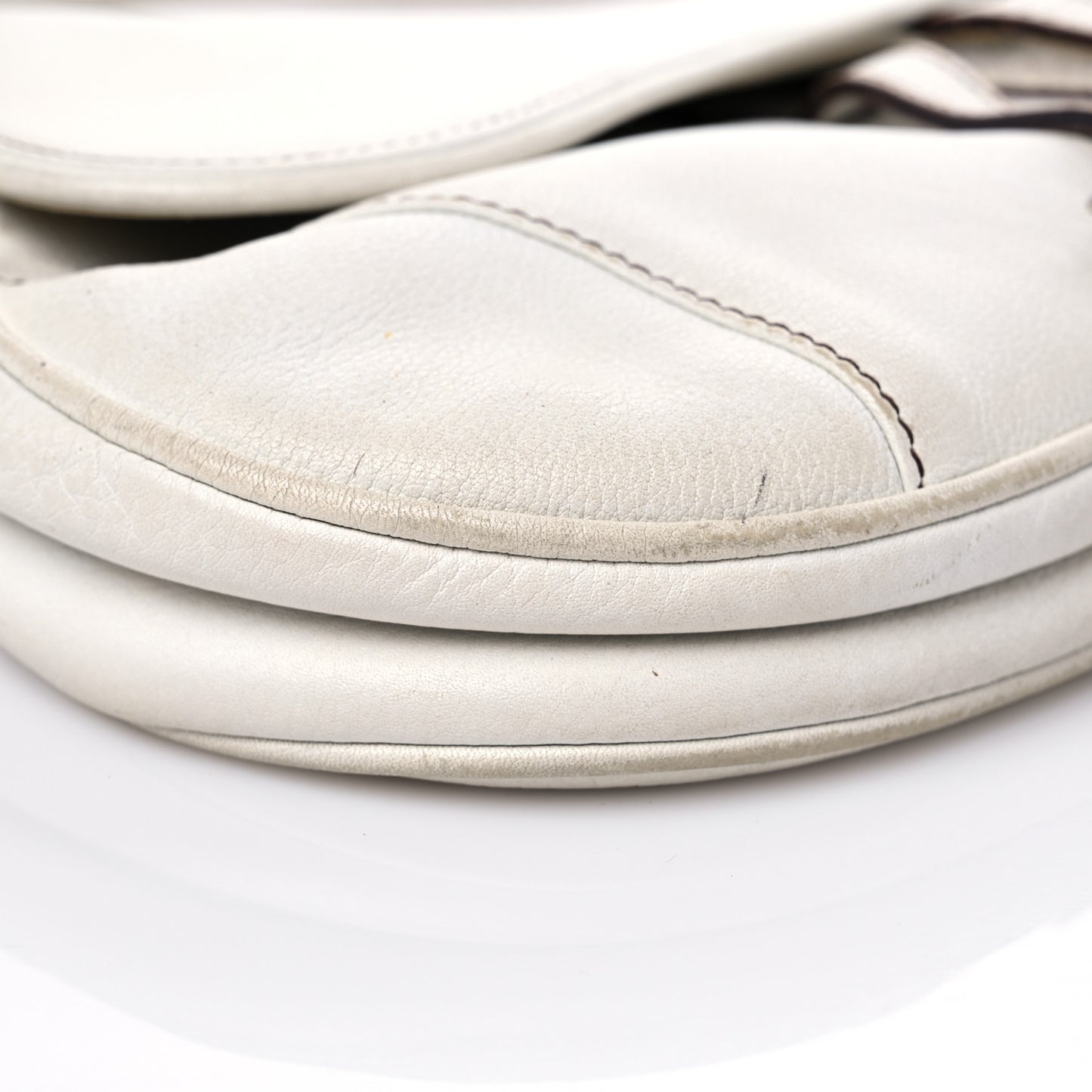 Calfskin Saddle Bag White