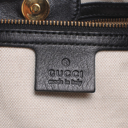 Gucci Leather Medium GG Running Tote Black 6 of 7