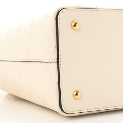 Gucci Guccissima Linea A Foldover Tote Off White 9 of 10